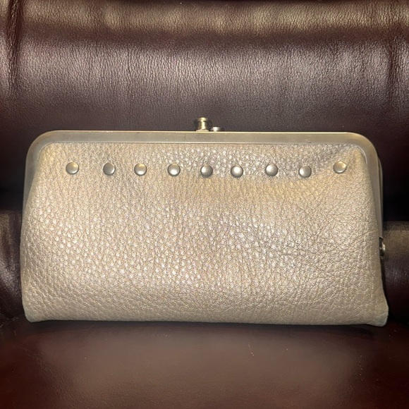 Chico’s Faux Leather Foldout Clutch - Picture 1 of 16